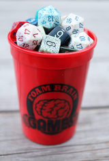 Plastic cup with Lid and Straw (NO DICE INCLUDED)